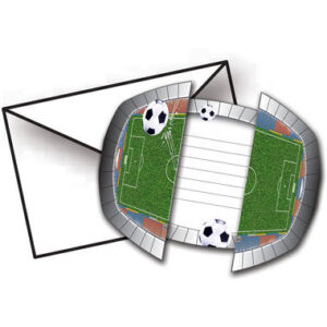 Voetbal Uitnodigingen - 8 stuks