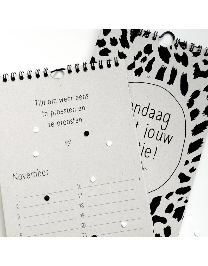 Verjaardagskalender met teksten 2 Verjaardagskalender met teksten - Afbeelding 2