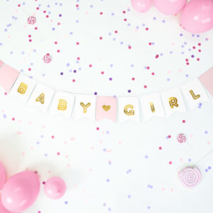 Banner Baby Girl, mix, 15 x 175 cm