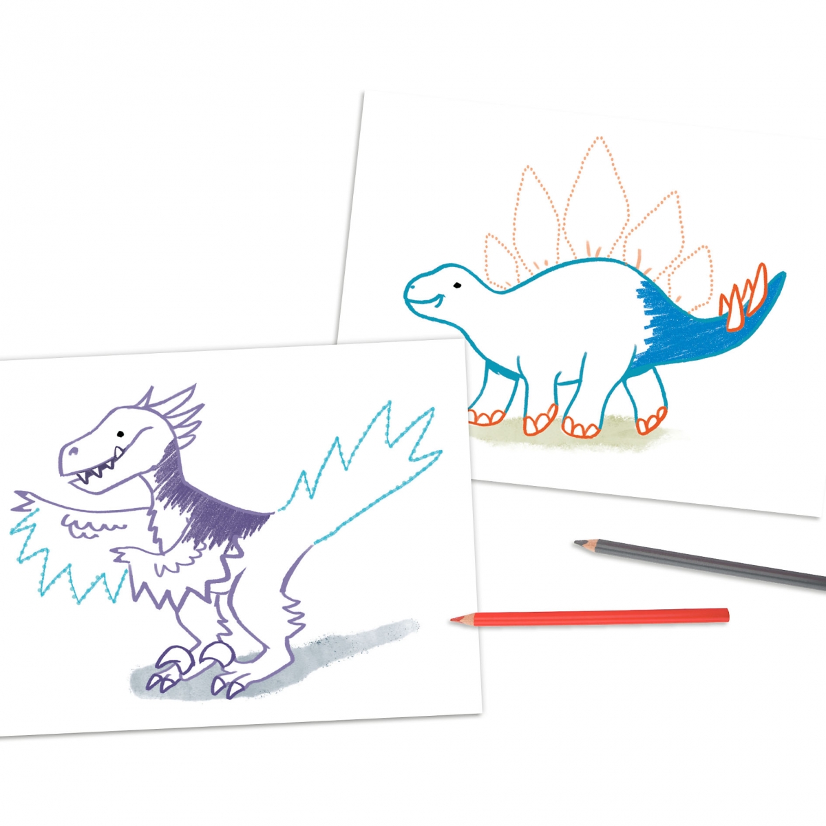 Dino World stip naar stip kleurboek MINI DINO 4 Dino World stip naar stip kleurboek mini Dino