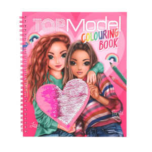 TOPModel kleurboek met pailletten