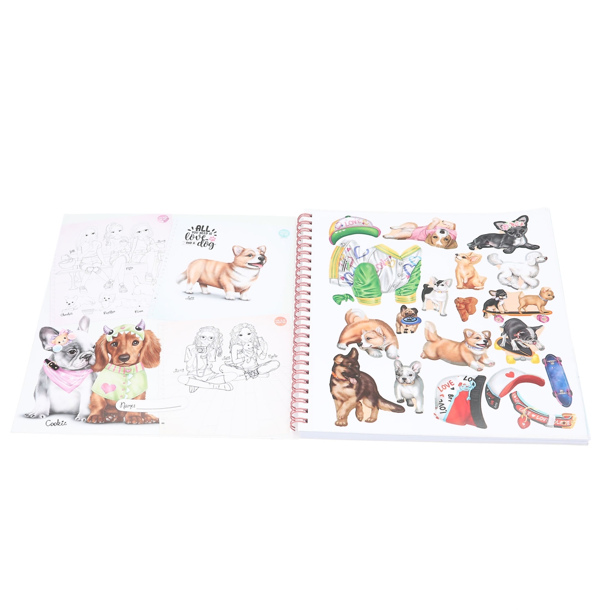 Create your TOPModel Doggy kleurboek 2 Create your TOPModel Doggy kleurboek